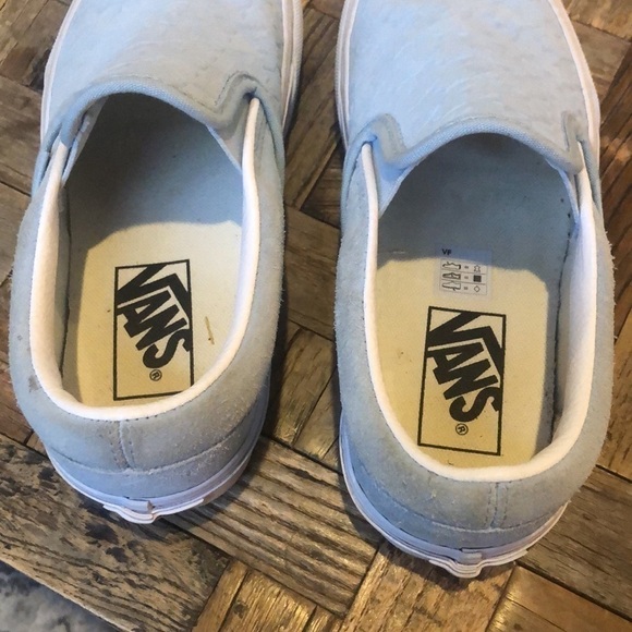 Vans Classic Slip On Embossed Blue Houndstooth - Picture 5 of 10